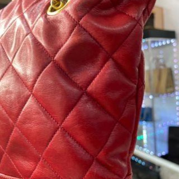 Chanel Vintage Lambskin Satchel Gold Hardware - Picture 4 of 8